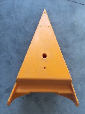 Pièce matériel de récolte - Cueilleur à maïs - POINTE PLASTIQUE 75 CM - ORANGE