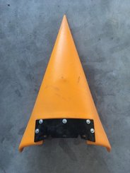 Pièce matériel de récolte - Cueilleur à maïs - POINTE PLASTIQUE 75 CM - ORANGE