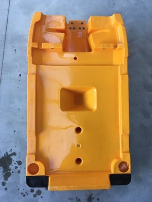 Pièce matériel de récolte - Cueilleur à maïs - CAPOT PLASTIQUE 80 CM - ORANGE
