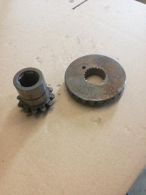 Pièce matériel de récolte - Cueilleur à maïs - COUPLE CONIQUE CEN Z=12/24 M=4