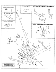 Pièce matériel de récolte - Récolte de haricots - DIVISEUR AVANT/EXTERIEUR- AC6050