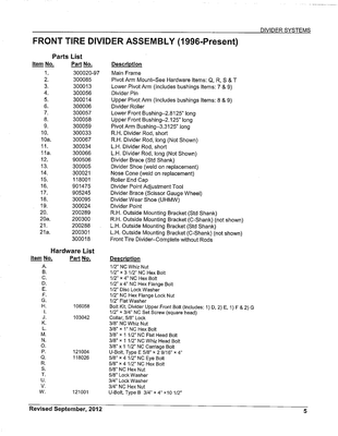 Pièce matériel de récolte - Récolte de haricots - DIVISEUR AVANT/EXTERIEUR- AC6050