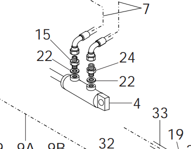Pièce matériel de récolte - Cueilleur à maïs - VERIN DES PLAQUES